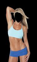Fitness Girl Photo Suit Affiche