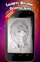 Learn Draw Anime Girl Affiche