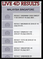 LIVE 4D RESULTS plakat