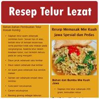 Resep Olahan Telor Lezat الملصق