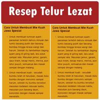 Resep Olahan Telor Lezat تصوير الشاشة 1