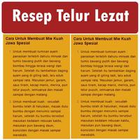 Resep Olahan Telor Lezat ภาพหน้าจอ 1