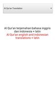 Al Qur'an translation Affiche