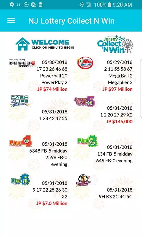 NJ Lottery  Collect 'N Win