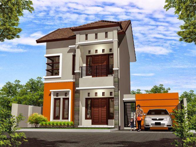 Desain Rumah  Minimalis 2 Lantai Type 100 Sekitar Rumah 