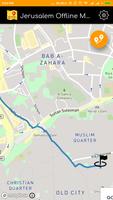 Jerusalem Offline Map Affiche
