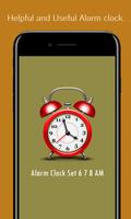 Alarm Clock Set 6 7 8 AM Affiche