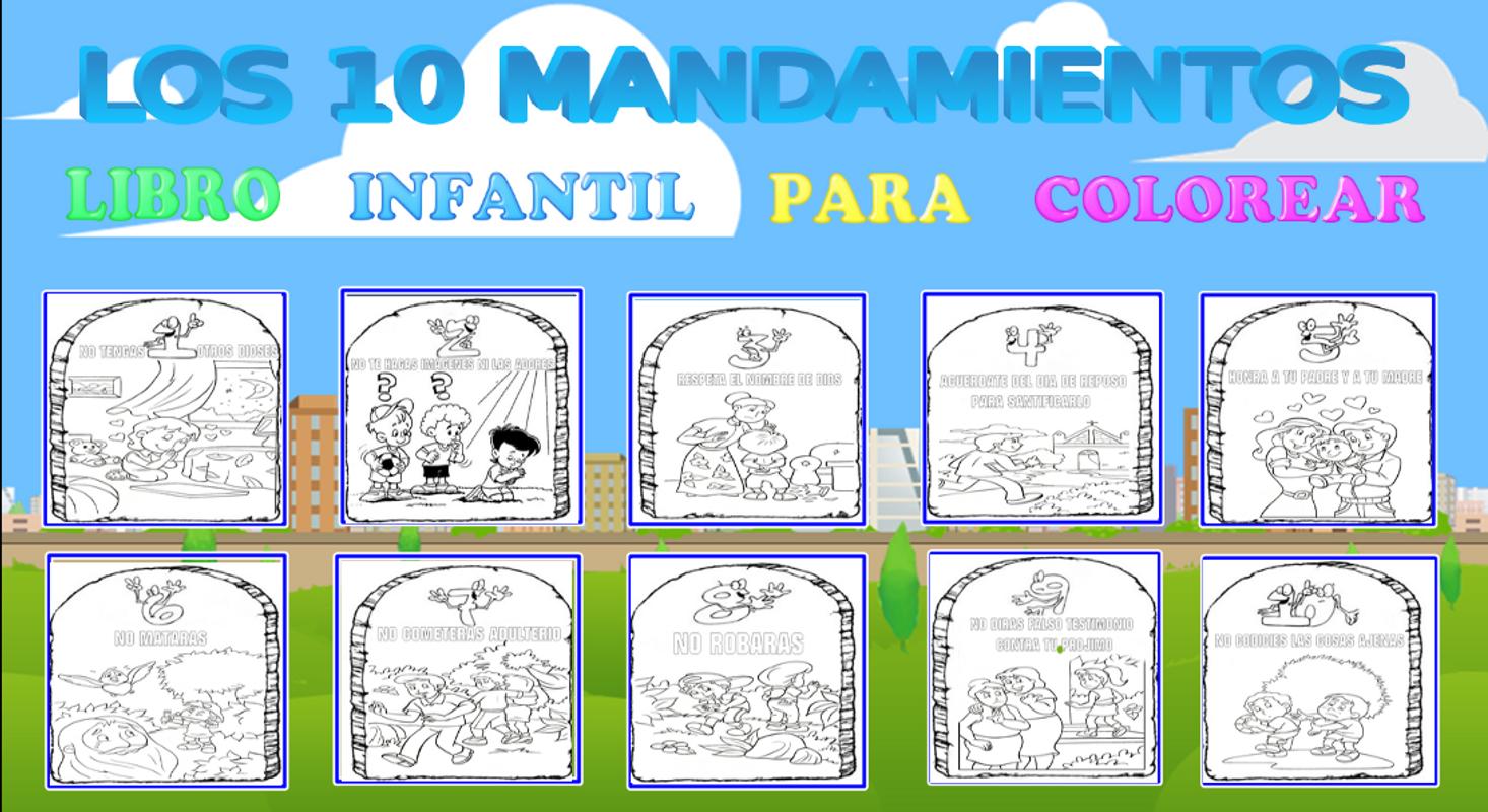 Dibujos De Los Diez Mandamientos Para Ninos