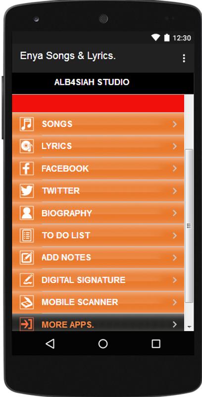 enya songs lyrics apk تحميل مجاني ترفيه تطبيق لأندرويد