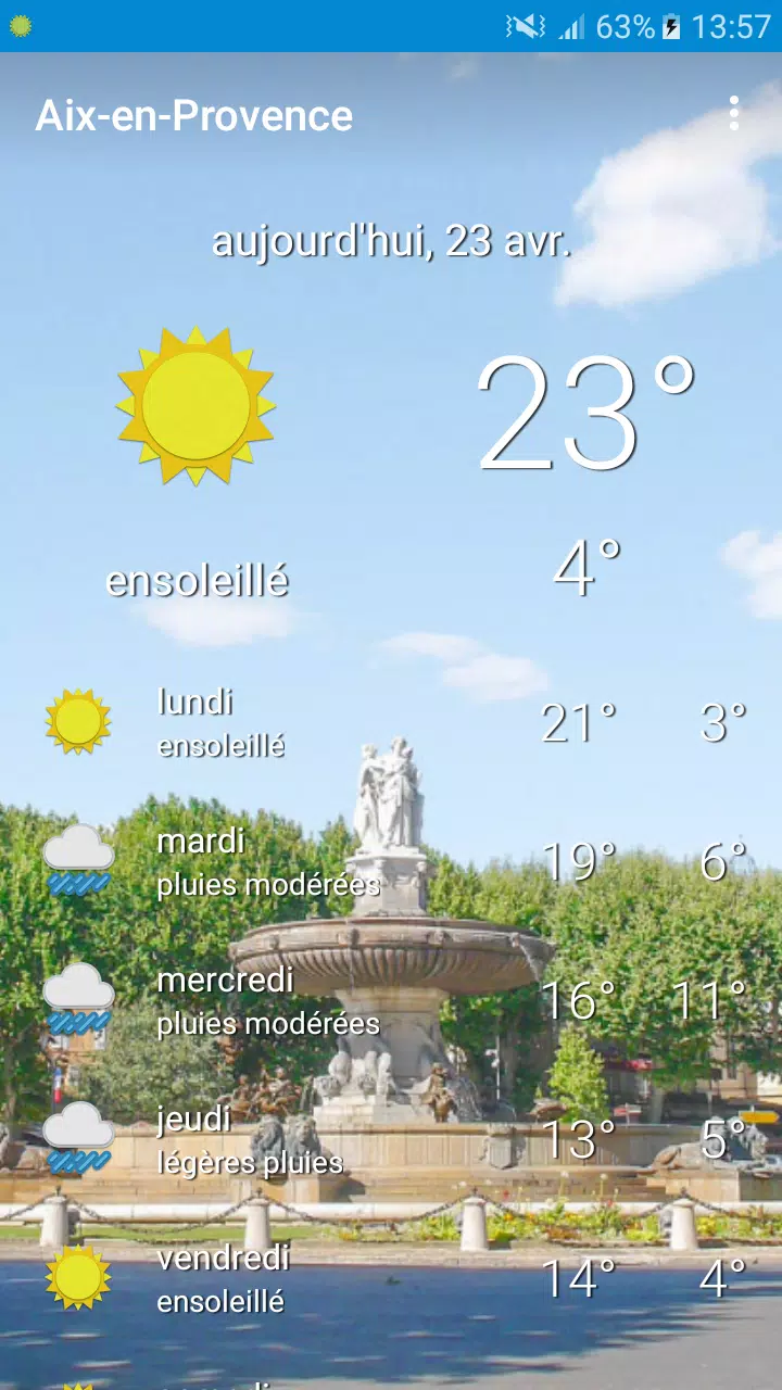 Aix-en-Provence - quel temps fait-il aujourd'hui APK pour Android  Télécharger