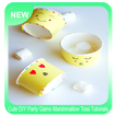 Cute DIY Party Juego Marshmallow Toss Tutoriales