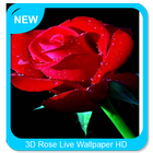 3D Rose Live Wallpaper HD आइकन