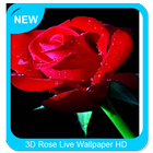 3D Rose Live Wallpaper HD icône