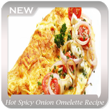 Hot Spicy Onion Omelette Recipe-icoon