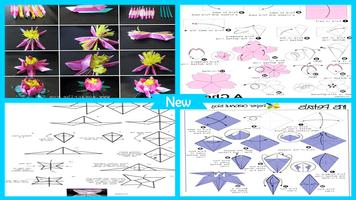 Origami Flowers Step by Step Affiche