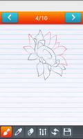 Learn to Draw Flowers स्क्रीनशॉट 3