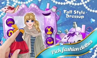 2 Schermata Fall Style: Girls Dressup