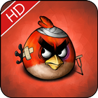 angry HD faces of birds wallpaper icône