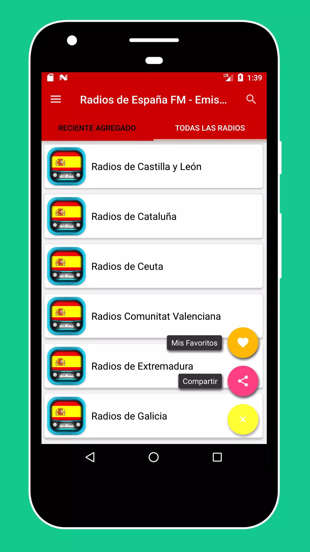 Radios de España FM - Emisoras de Radio Españolas APK do pobrania na  Androida
