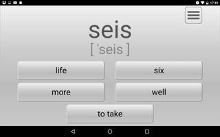 Learn most used Spanish words imagem de tela 2