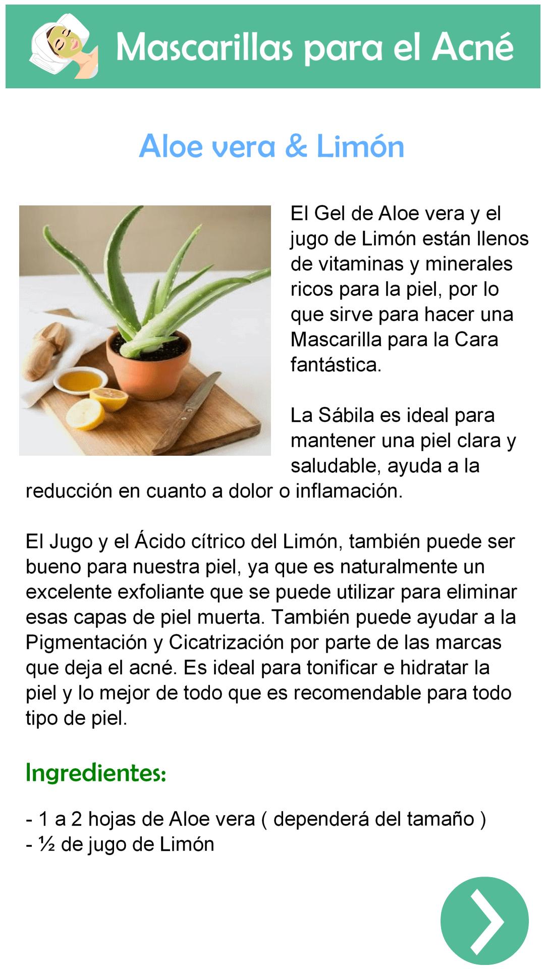 mascarillas caseras para la cara acne