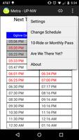 Schedule for Metra - UP-NW screenshot 3