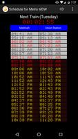 Schedule for Metra - MDW 海報