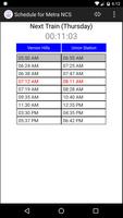 Schedule for Metra - NCS 海報