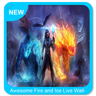 Awesome Fire and Ice Live Wallpaper icône