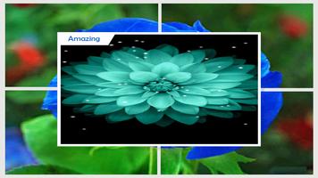 3D Blue Flowers Live Wallpaper screenshot 3