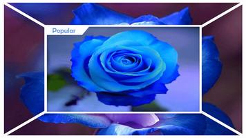 3D Blue Flowers Live Wallpaper تصوير الشاشة 2