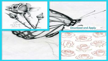 Drawing Flower Sketches Step by Step اسکرین شاٹ 1