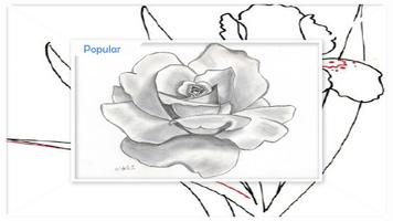 Drawing Flower Sketches Step by Step syot layar 2