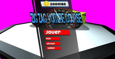 Poster Zig Zag Voiture Course