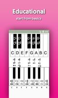 Piano Notes Affiche