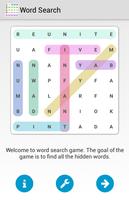 Word search poster
