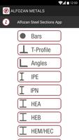 Alfozan Steel Sections App capture d'écran 1