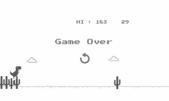 برنامه‌نما Dino chrome T-rex Runner عکس از صفحه