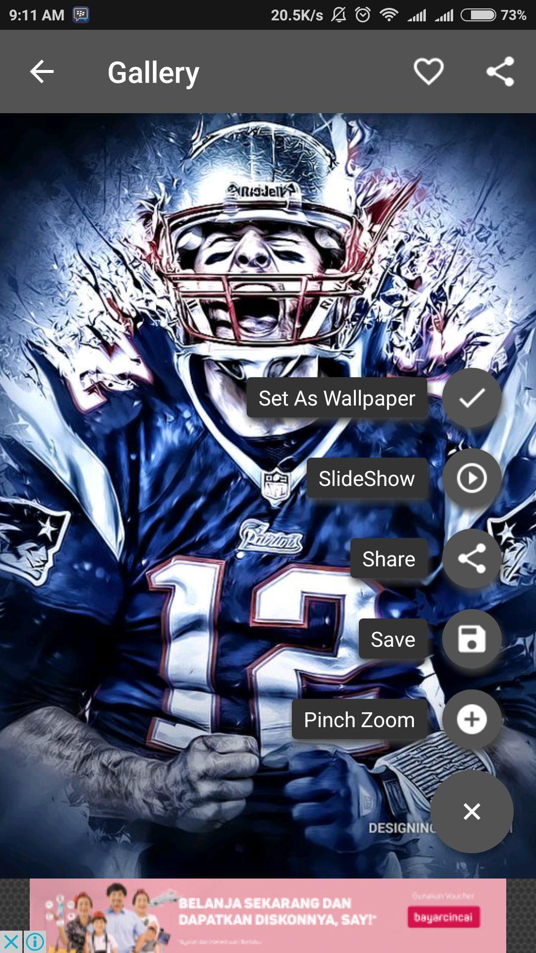 Android 用の Tom Brady Wallpaper Apk をダウンロード