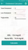 HDL cholesterol calculation تصوير الشاشة 1