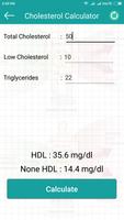 HDL cholesterol calculation تصوير الشاشة 2