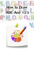 How to draw ABC Latters & 123 Affiche