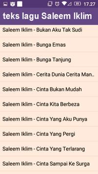 Lirik Lagu Saleem Iklim Pour Android Telechargez L Apk