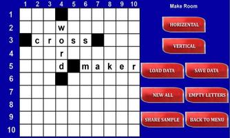 Cross Word Maker Screenshot 1