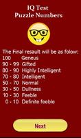 IQ Test puzzle numbers captura de pantalla 1