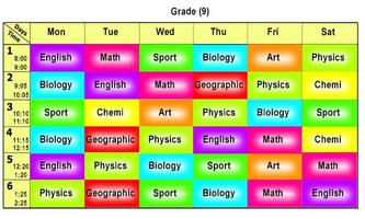 School Schedule Maker poster