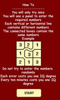 Smart tester with puzzle numbers-poster
