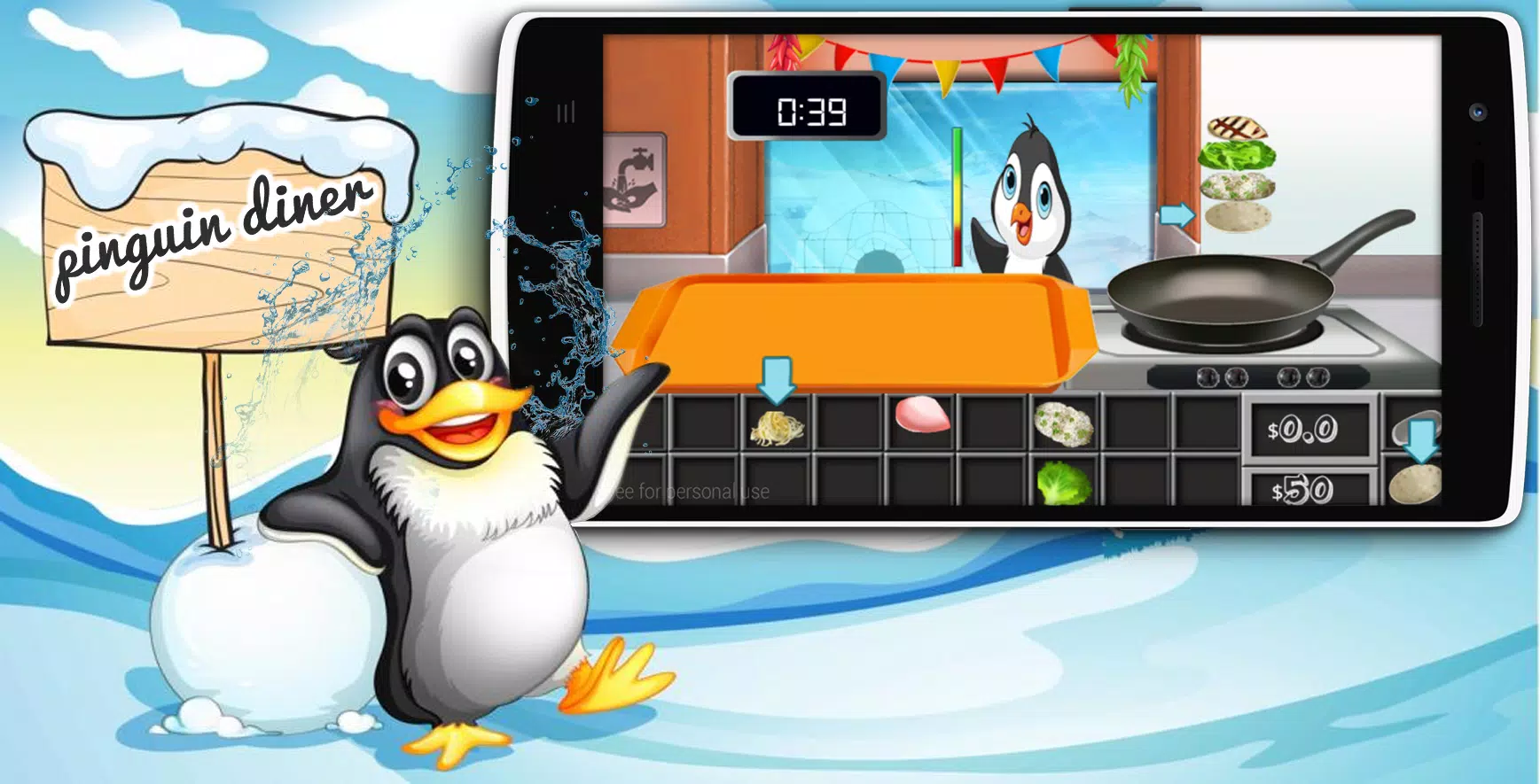 Penguin Diner - Skill games 