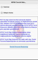 برنامه‌نما KPSS Tercih Robotu - DPB عکس از صفحه