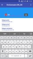 Dictionary English-Allemand Plakat